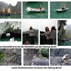 Halong Bucht - letzte Eindrücke beim Verlassen der Bucht