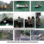 Halong Bucht - letzte Eindrücke beim Verlassen der Bucht