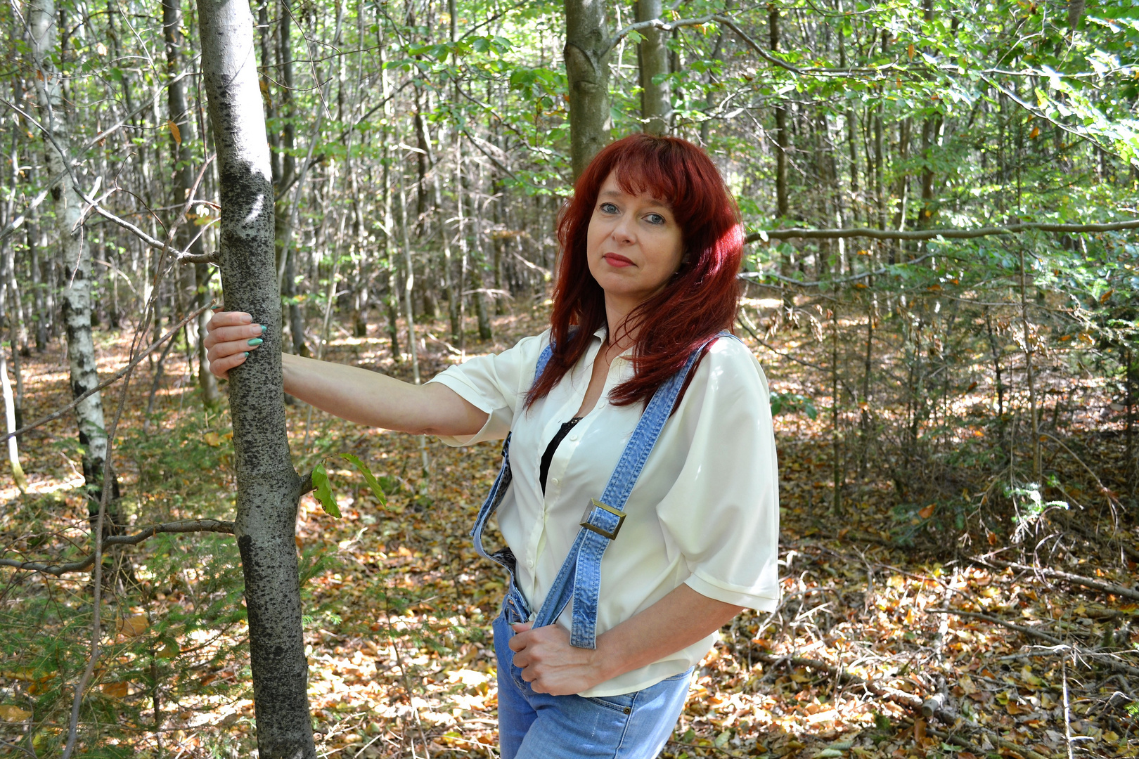 halt mich - Herbstwald mit Claudia 