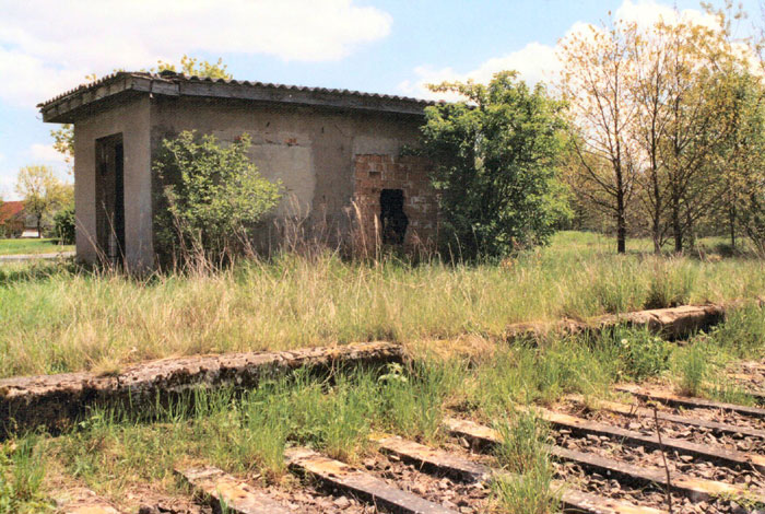 Haltepunkt Schadewohl an der Kleinbahnstrecke Diesdorf-Salzwedel in der Altmark, 13.05.2005