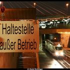 Haltestelle außer Betrieb