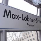 Haltestellenschild der Max-Löbner-Str. / Friesdorf