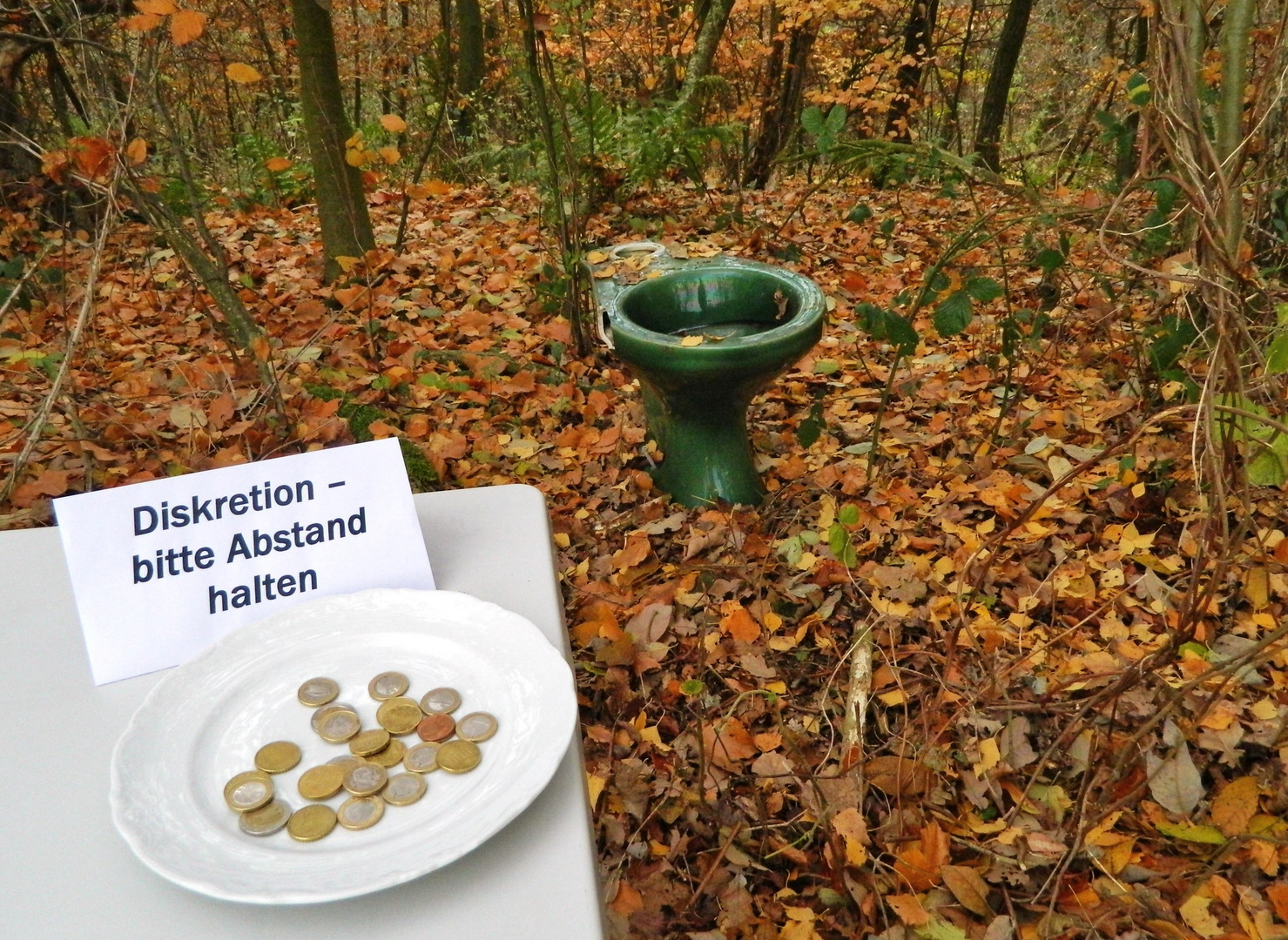 Haltet den Wald sauber.