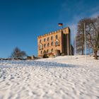 Hambacher Schloss im Schnee