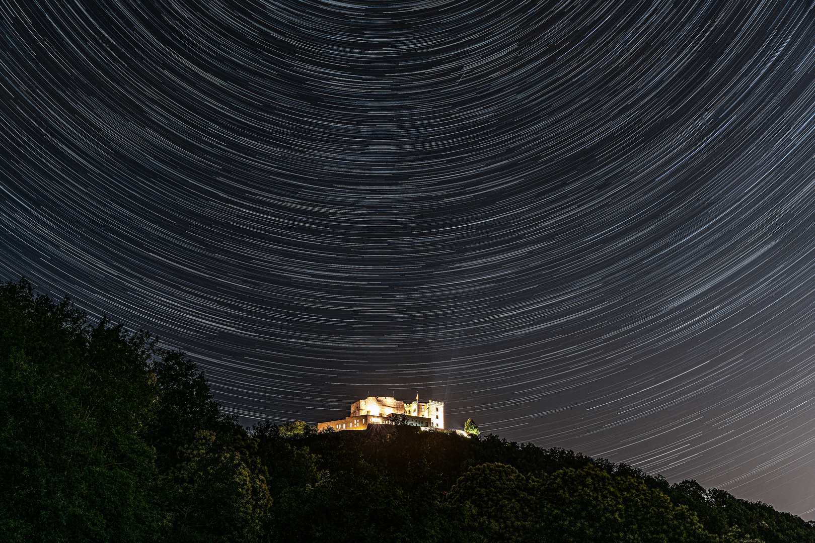 Hambacher Schloss, neuer Startrailversuch ... 