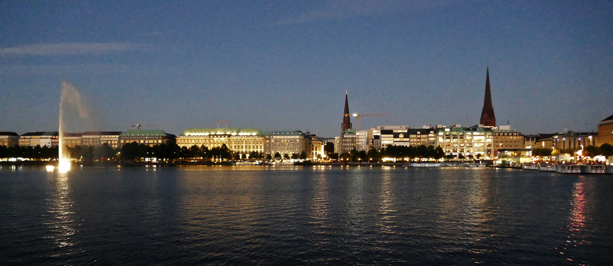 Hamburg: 1. Eindruck: Binnenalster