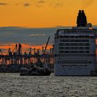 Hamburg - Abendstimmung im Hafen