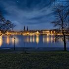 Hamburg Alster bei Nacht