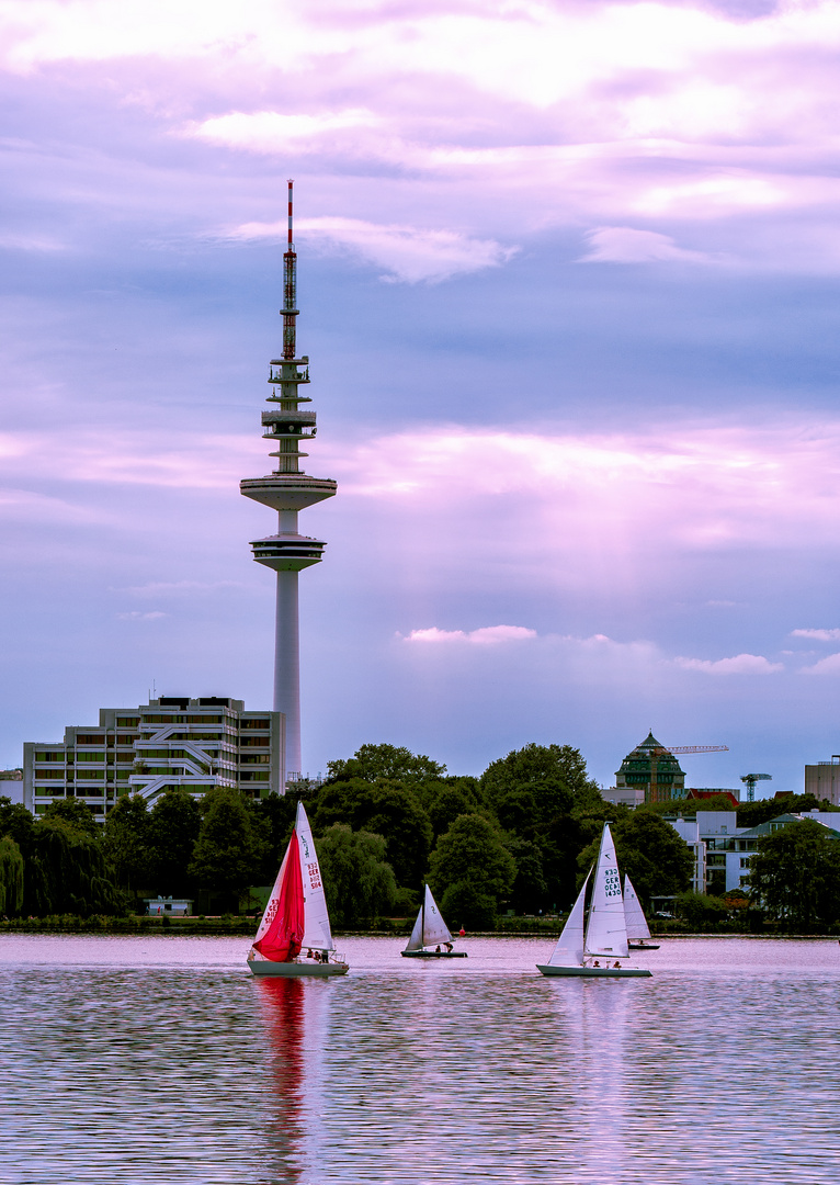 Hamburg Alster -Sommer Abend