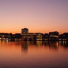 Hamburg Alster Sonnenuntergang