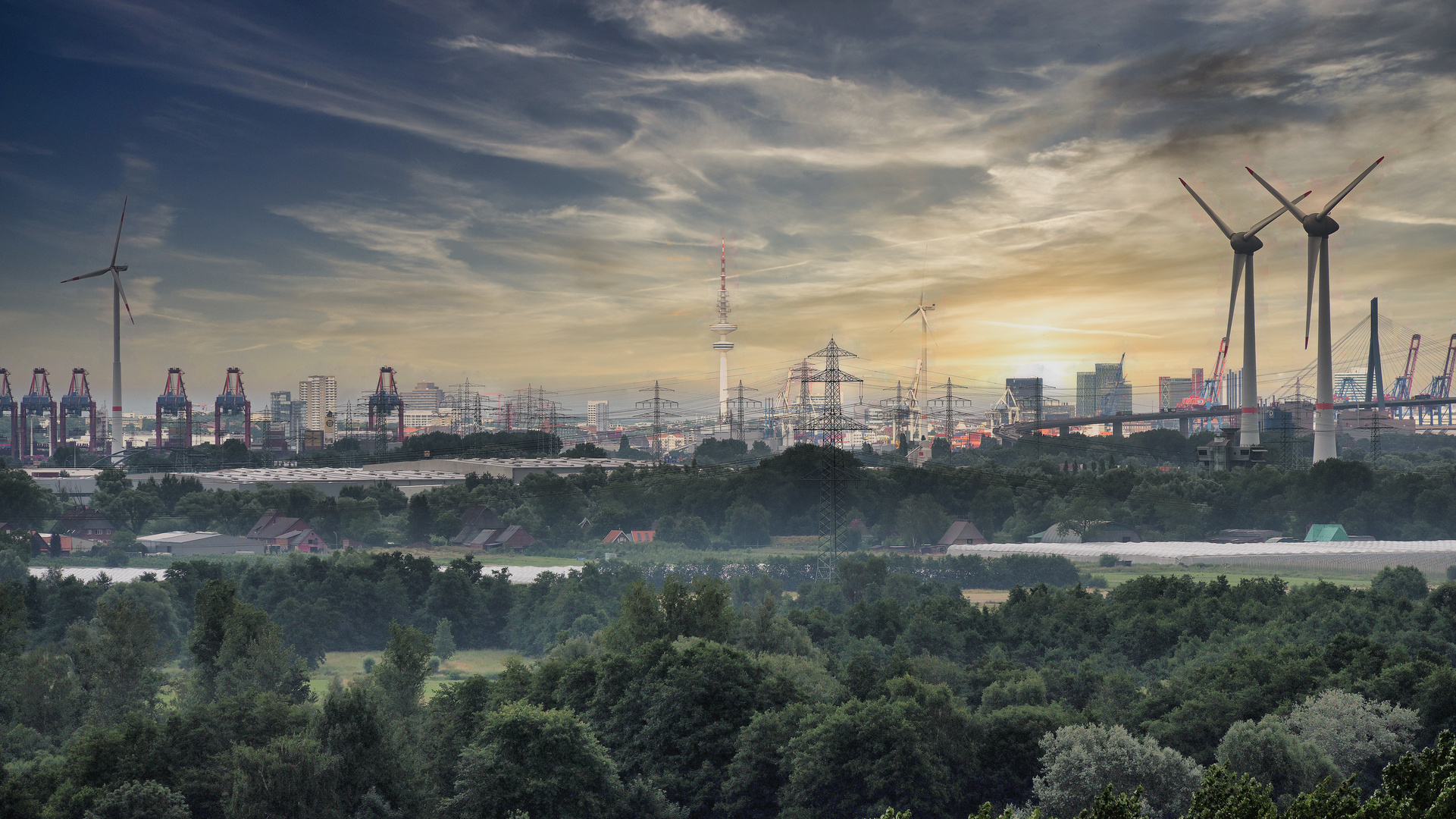 Hamburg am Morgen