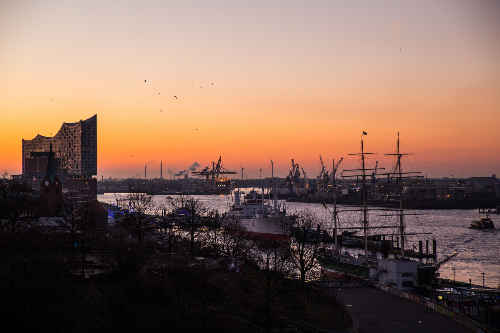 Hamburg am Morgen