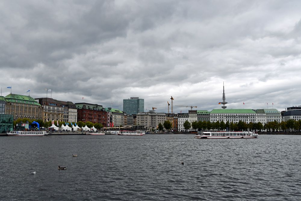 Hamburg, an der Binnenalster