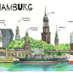 Hamburg --- ANSICHTSKARTE  in  künstlerischer Ausführung..... 