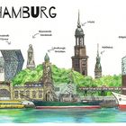Hamburg --- ANSICHTSKARTE  in  künstlerischer Ausführung..... 