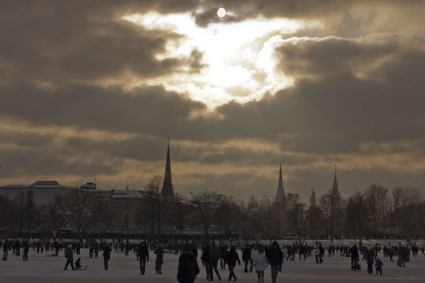 Hamburg auf der Alster