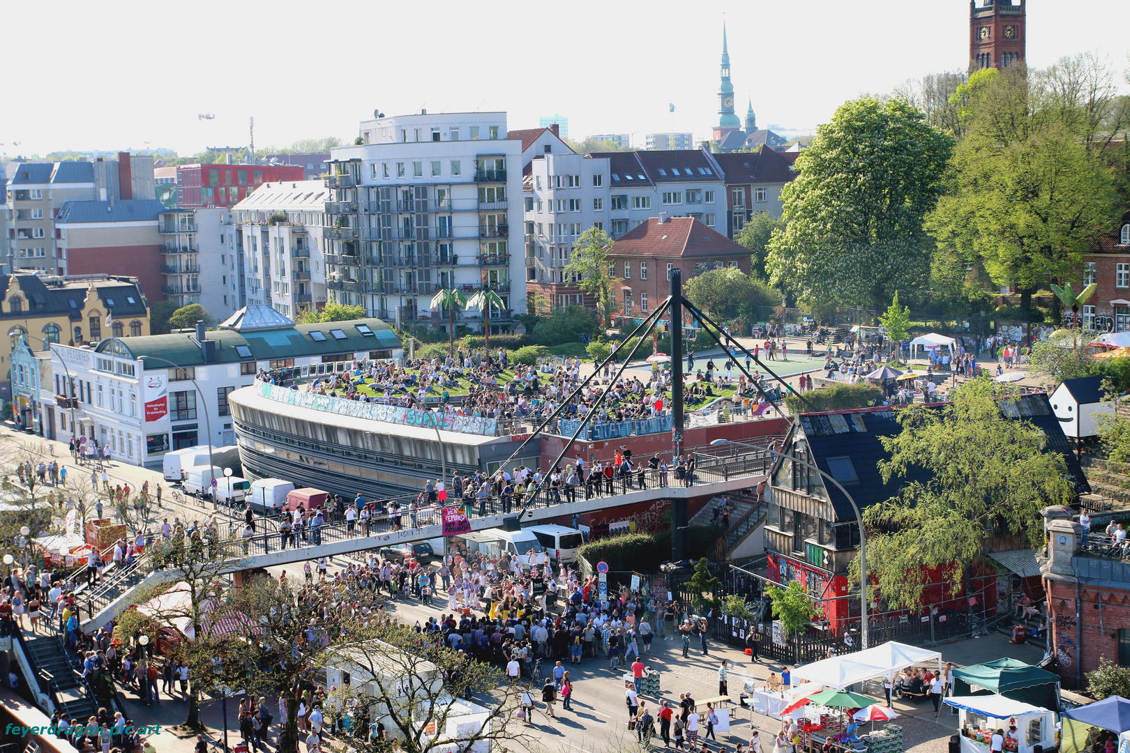 hamburg aus dem riesenrad 