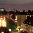 Hamburg bei Nacht - Blick Richtung Innenstadt