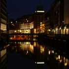 Hamburg bei Nacht - Blick von der Adolphsbrücke