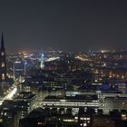 Hamburg bei Nacht von oben