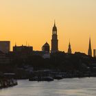 Hamburg bei Sonnenaufgang