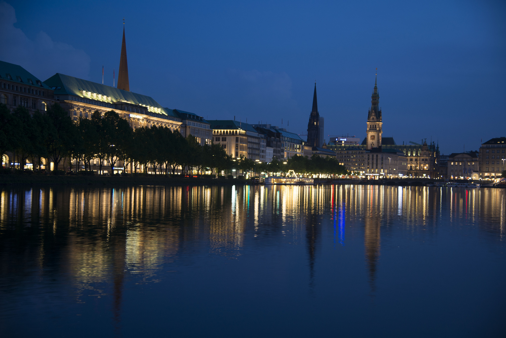 Hamburg, Binnenalster nach Gewitter