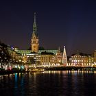 Hamburg - Binnenalster und Rathausturm