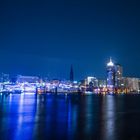 Hamburg city at night