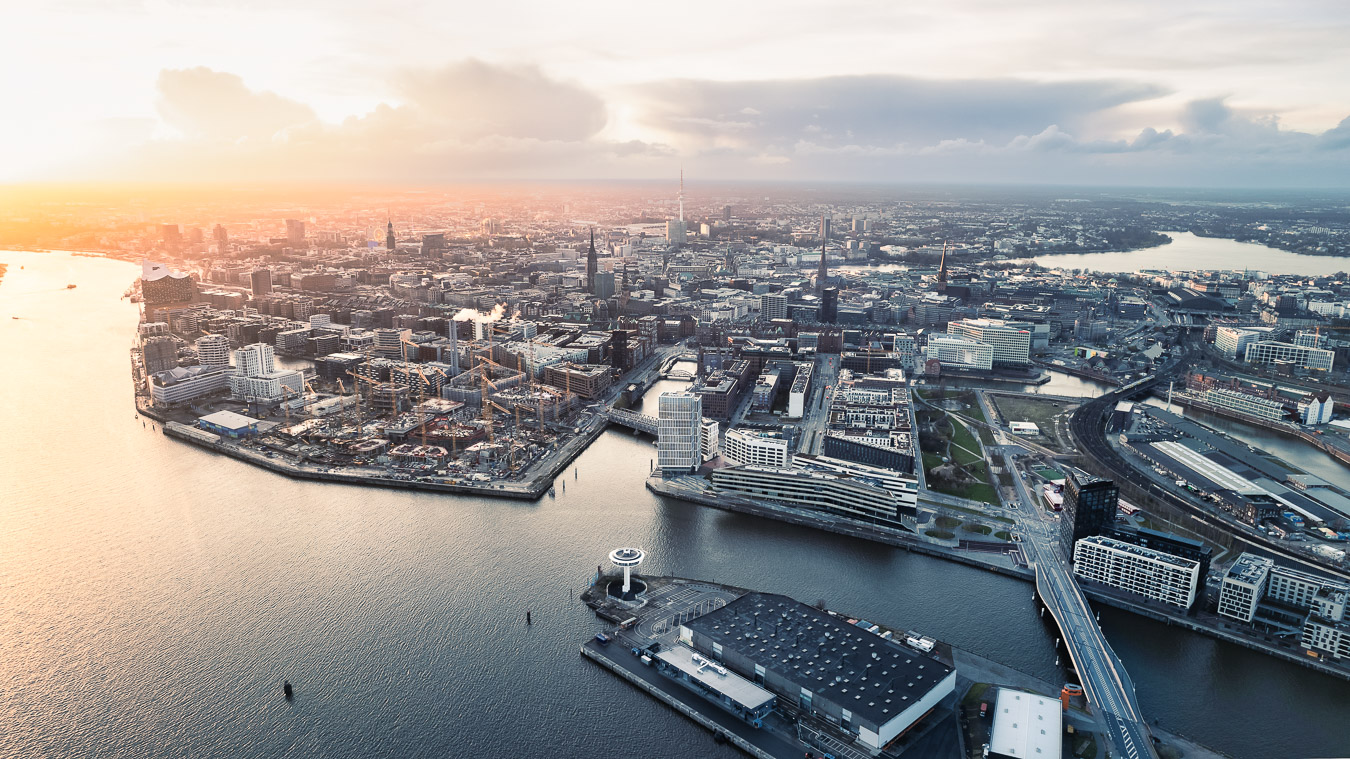 Hamburg City von oben