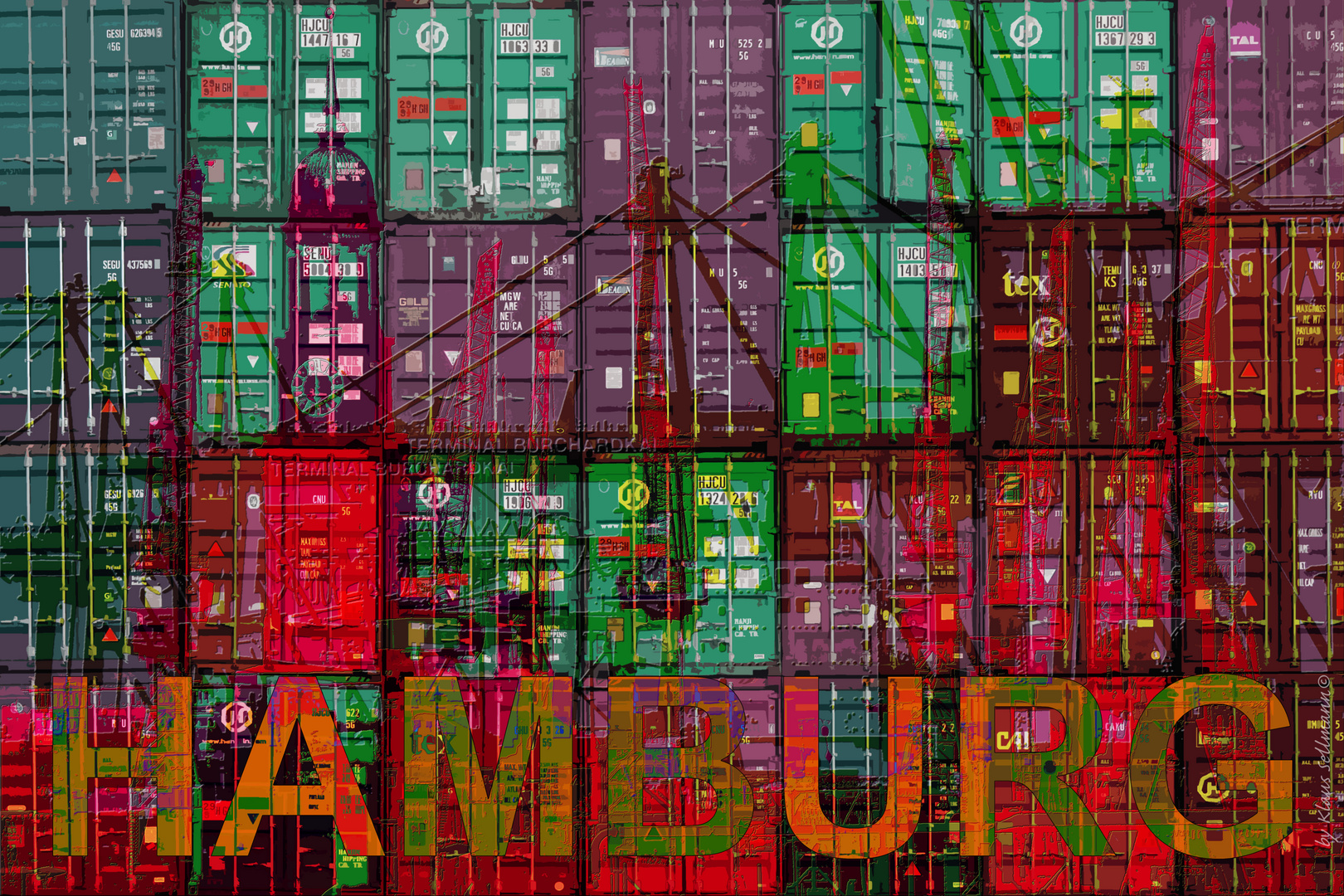 Hamburg-Containercollage 