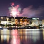 Hamburg Feuerwerk Jungfernstieg