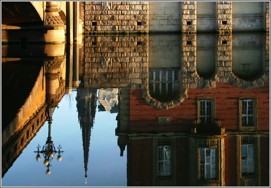 Hamburg, Fleetansichten - St. Nikolai - View of the ducts