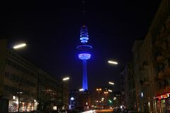 Hamburg Funkturm - Freezers Beleuchtung