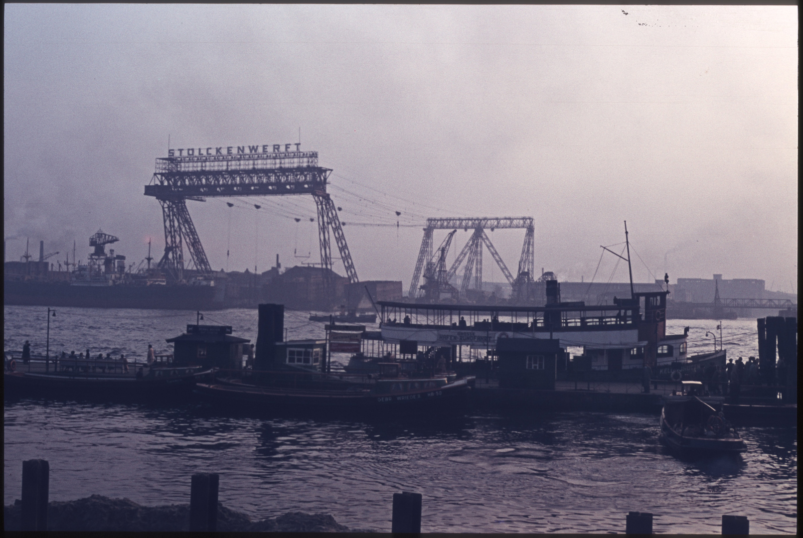 Hamburg Hafen 1953 Rohscan