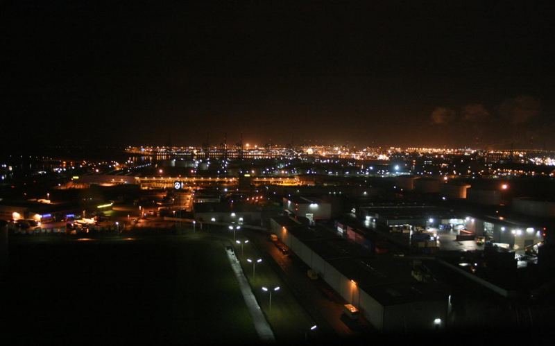 Hamburg Hafen bei Nacht