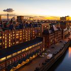 Hamburg Hafen blaue Stunde