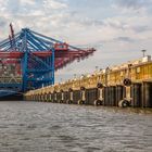 Hamburg Hafen, Containerterminal Burchardkai.