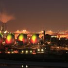 Hamburg Hafen - Gasspeichertanks Kohlschiffkai