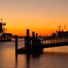 Hamburg - Hafen morgens im November