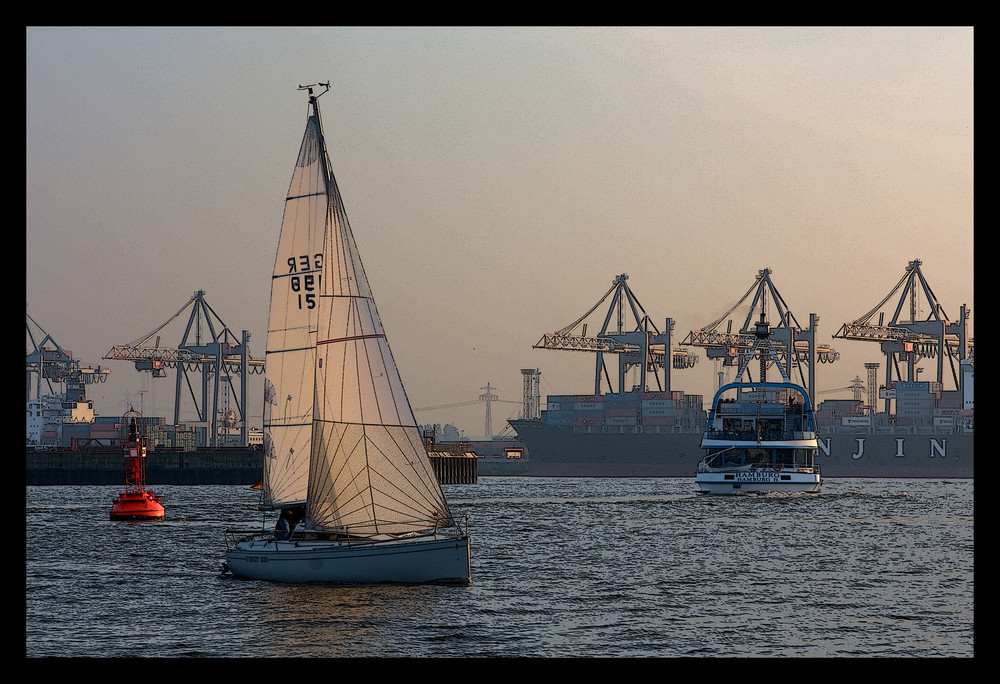 Hamburg - Hafen - Segelschiff