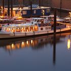 Hamburg Hafen - Sonnenuntergangsstimmung