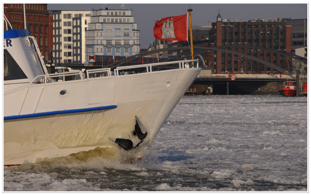 Hamburg Hafen Winter