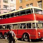 Hamburg Harburg O-Bus Zeichnung ca. 1955