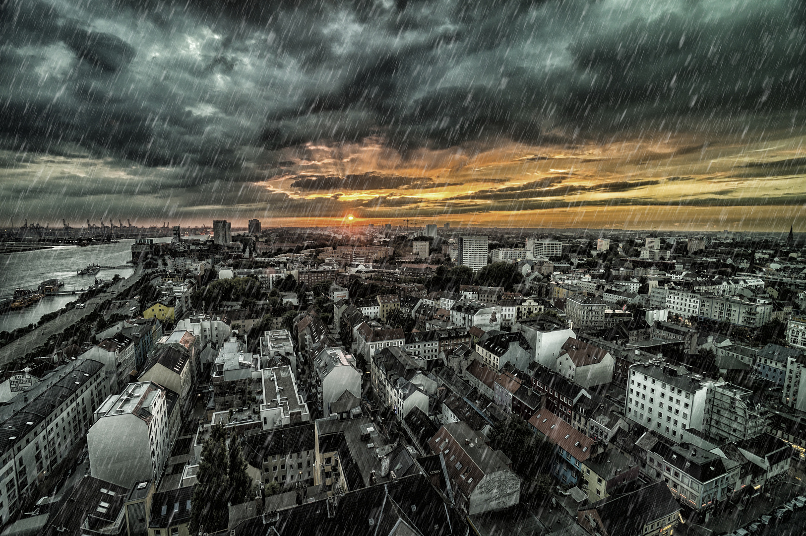 Hamburg im Regen