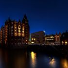 Hamburg Impressionen - Blaue Stunde in der Speicherstadt