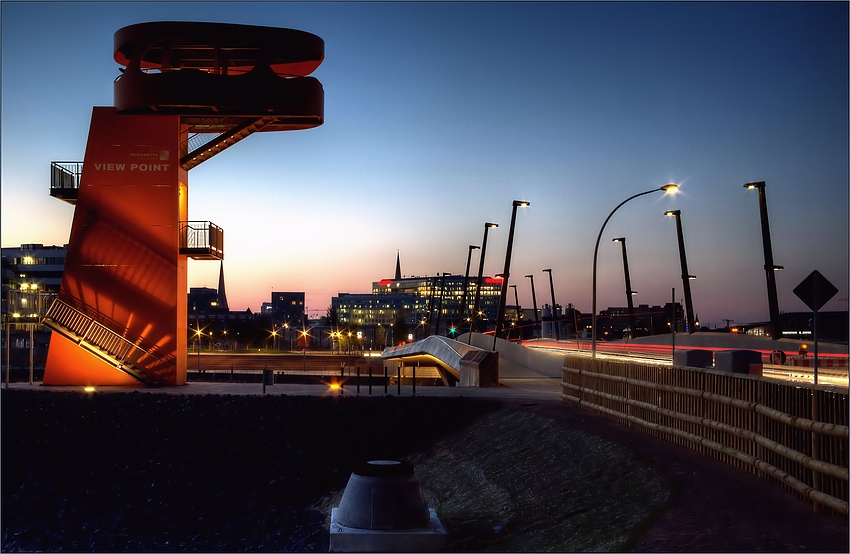 Hamburg Impressionen - View Point an der Baakenhafenbrücke