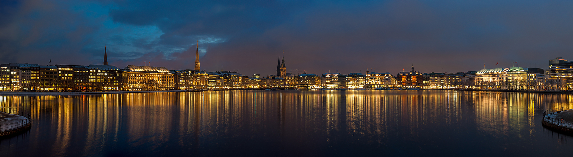 Hamburg - Jungfernstieg Panorama