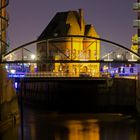 Hamburg-Kehrwiederspitze bei Nacht