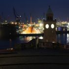 Hamburg Landungsbrücken (Nacht)