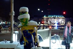 Hamburg - Mitternacht - Schnee (1)